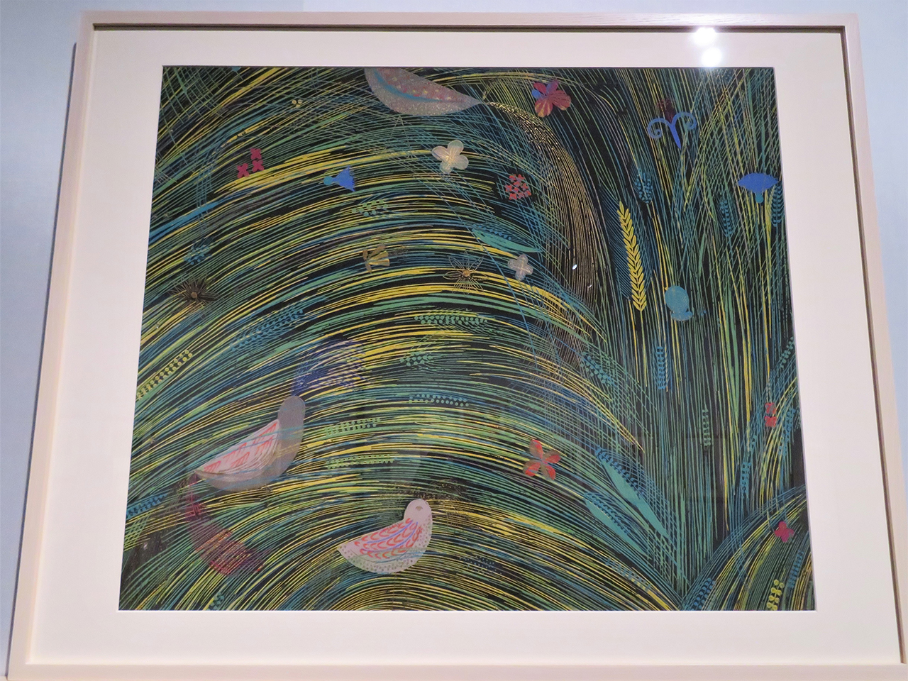 上野リチ・リックス《ウィーン工房壁紙：夏の平原》1928年、京都国立近代美術館