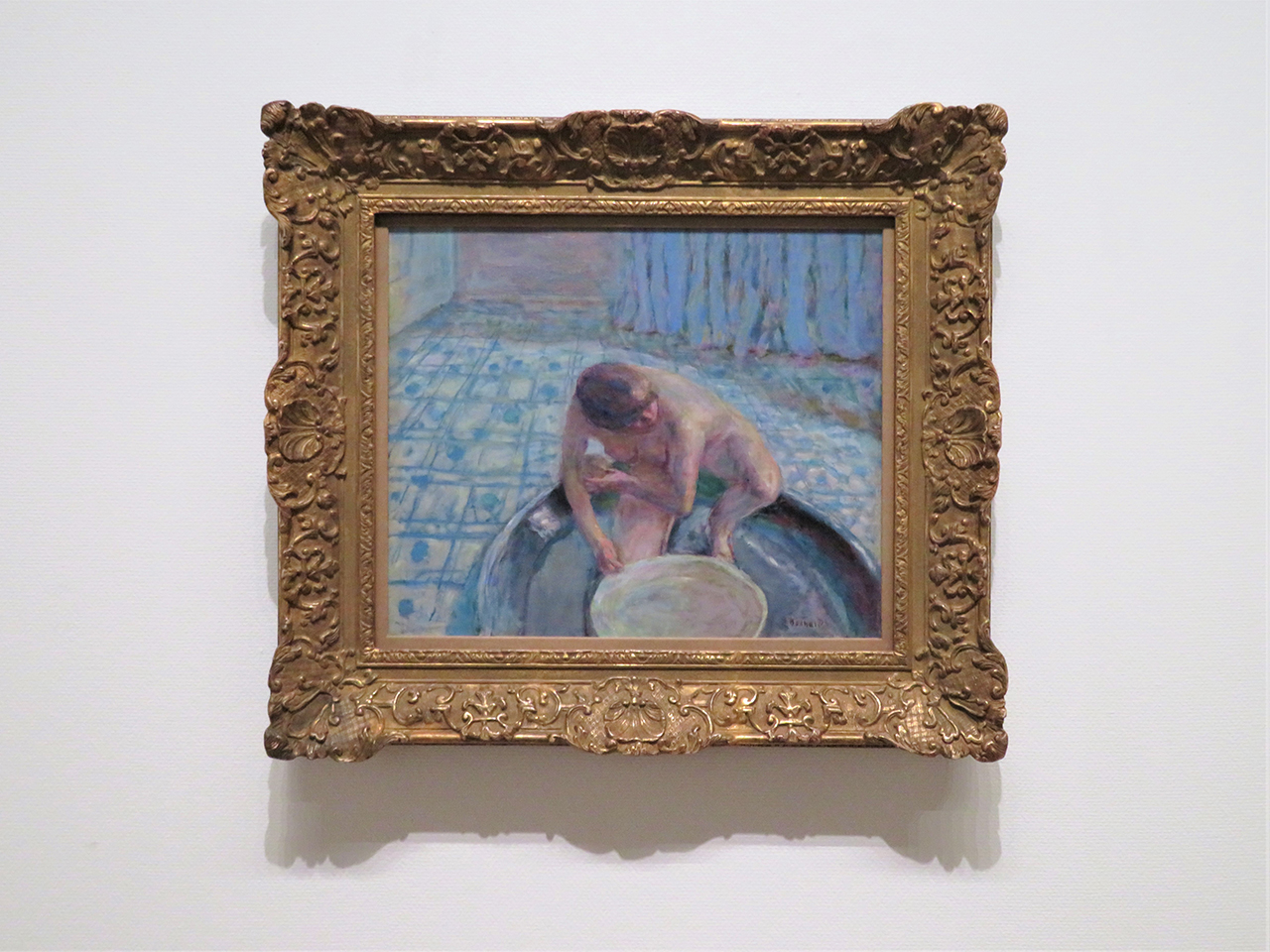 ピエール・ボナール《浴槽、ブルーのハーモニー》1917年頃　ポーラ美術館
