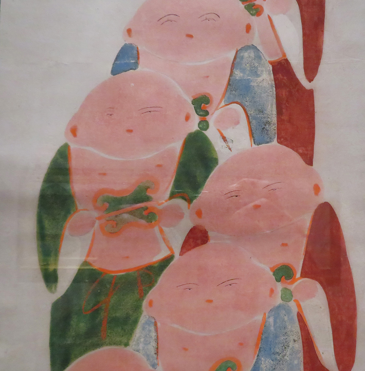 伊藤若冲《伏見人形図》部分　1799（寛政11）年　紙本・彩色　山種美術館