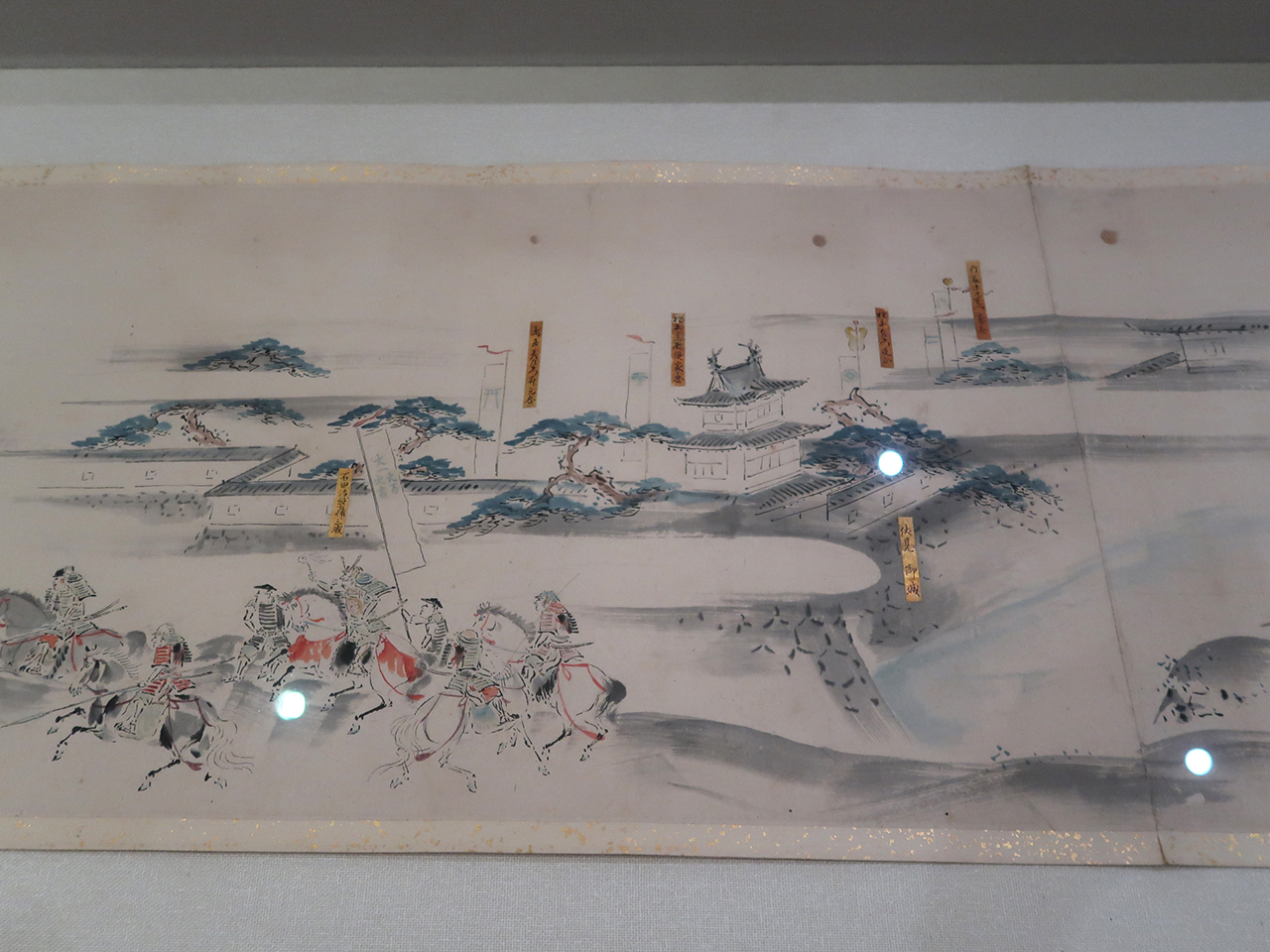 鳥文斎栄之《関ヶ原合戦図絵巻》部分　文政（1818-30）前期頃　奈良県立美術館蔵／師の作品を参考にしたとされる初期の肉筆画